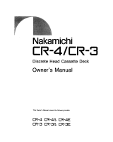 Nakamichi CR-4-Owners-Manual